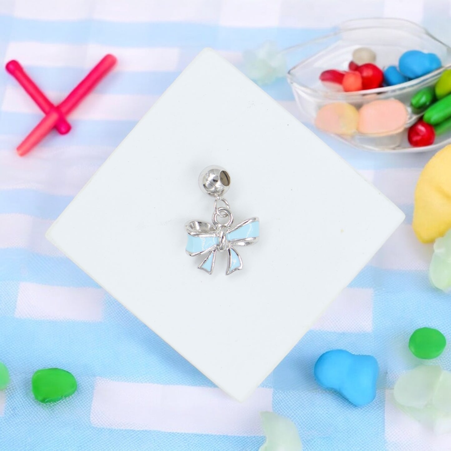 Bow Charm | Blue
