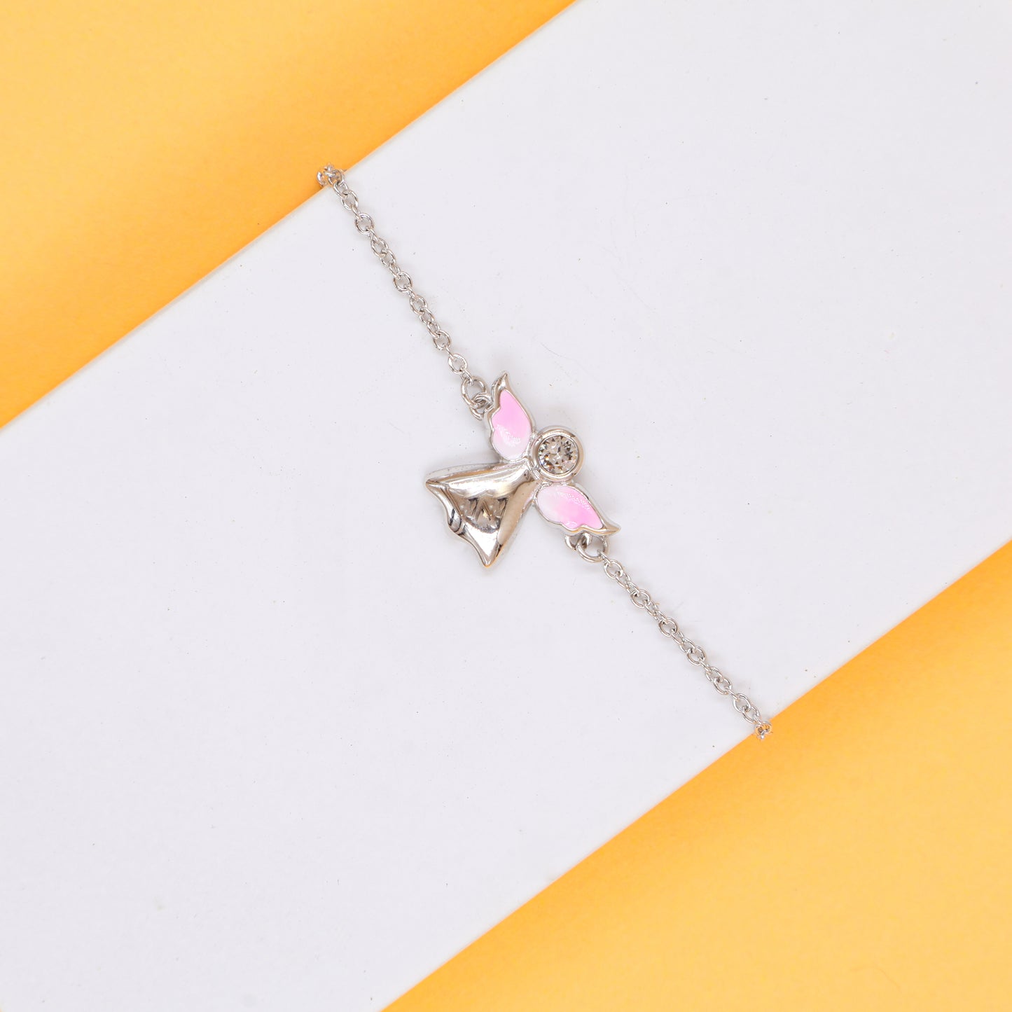Angel Charm Bracelet | Pink