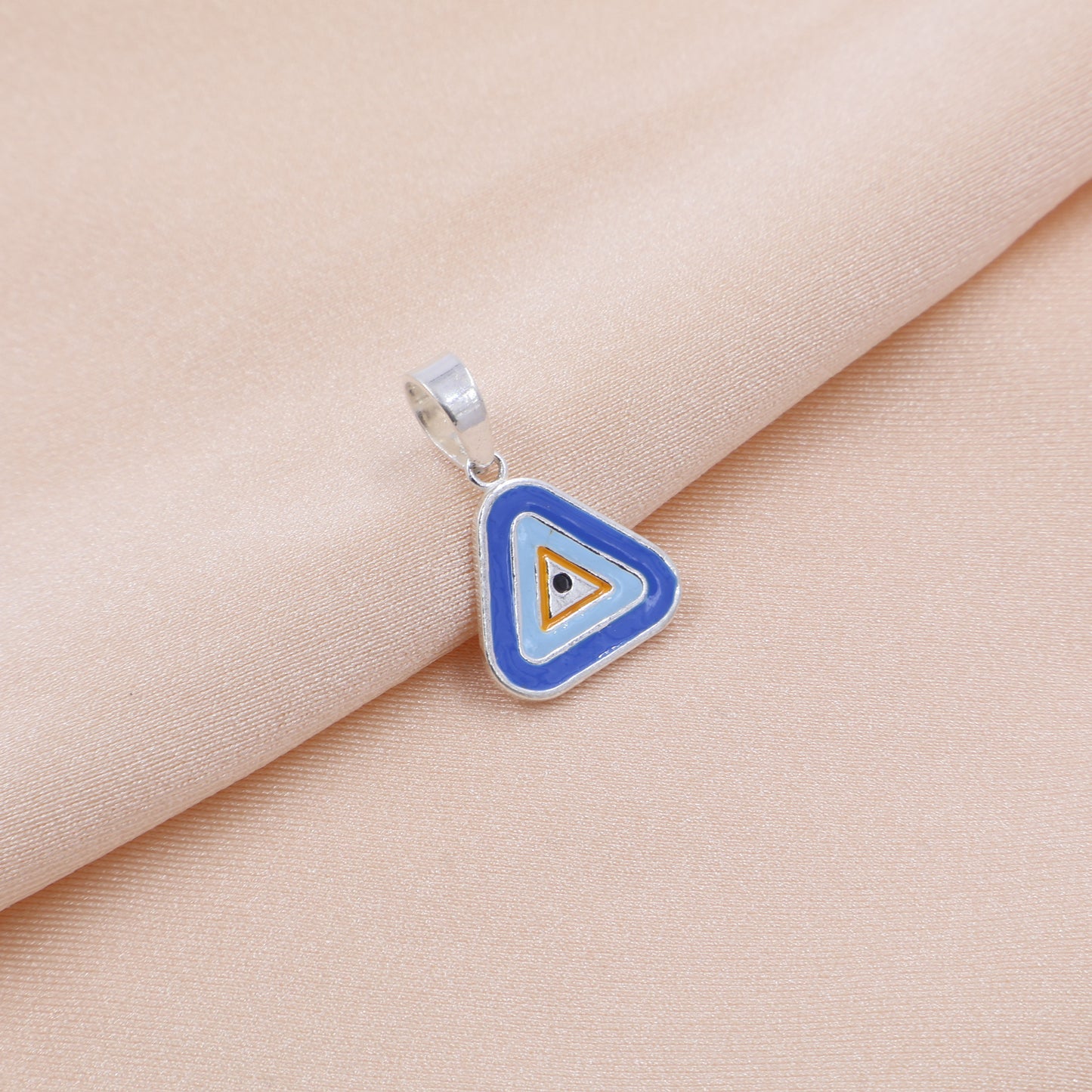 Triangle Evil Eye Locket
