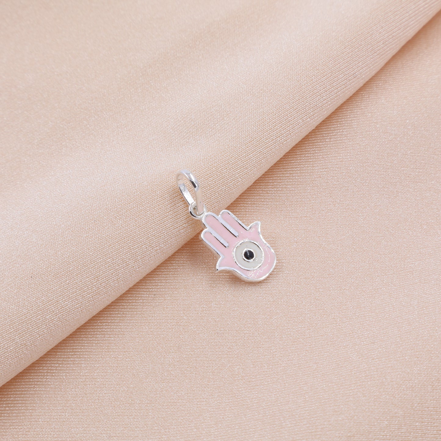 Hamsa Hand Locket | Pink
