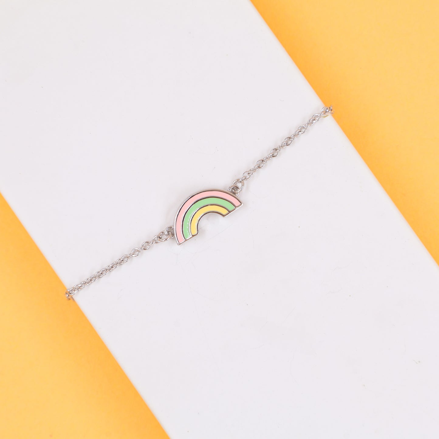 Tiny Treasure Rainbow Bracelet | Pastel