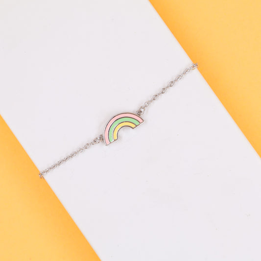 Tiny Treasure Rainbow Bracelet | Pastel